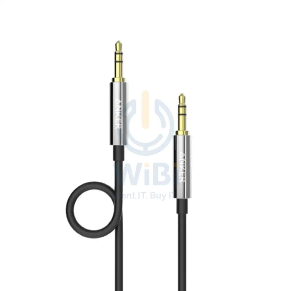 Anker Premium Auxiliary AUX Cable (1.2m) - Black Accessories > Mobiles & Tablets > Tablets