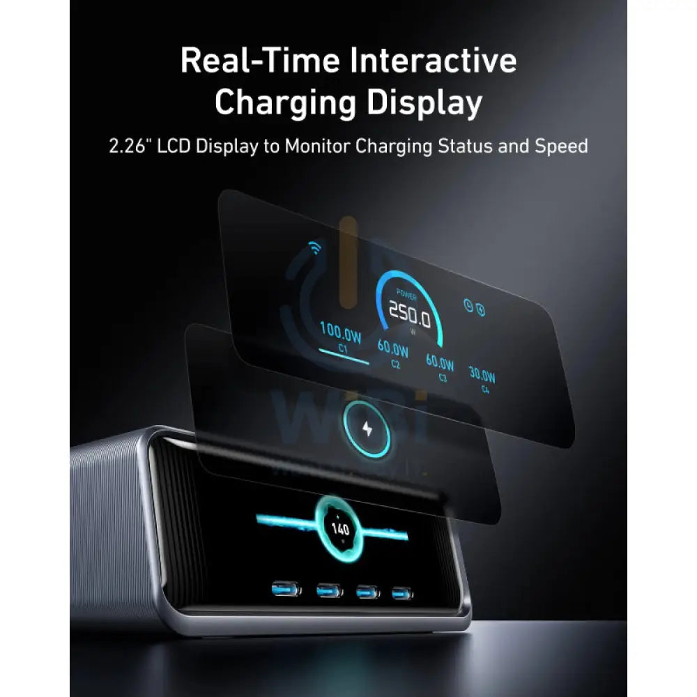 Anker Prime Charger - GaNPrime / 250W / 6 Ports - Silver Accessories > Power Bank