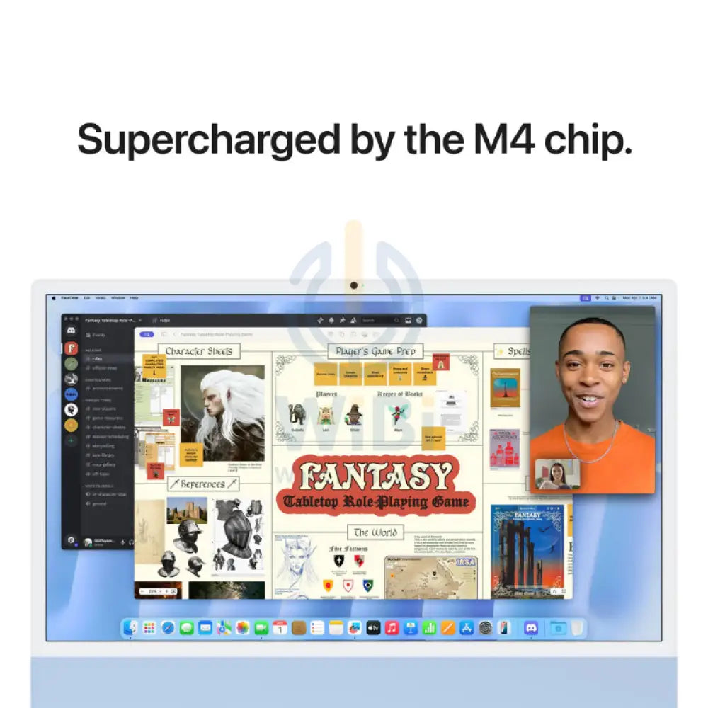 Apple iMac - 24’’ / M4 / 8-Core CPU / 8-Core GPU / 16 Core Neural Engine / 16GB RAM / 256GB SSD / Blue / 1YW Desktop &