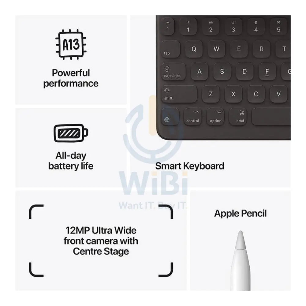 Apple iPad (9th Gen) - A13 Bionic Chip / 256GB / 10.2" Retina / Wi-Fi / Cellular / 4G / 1YW / Space Grey