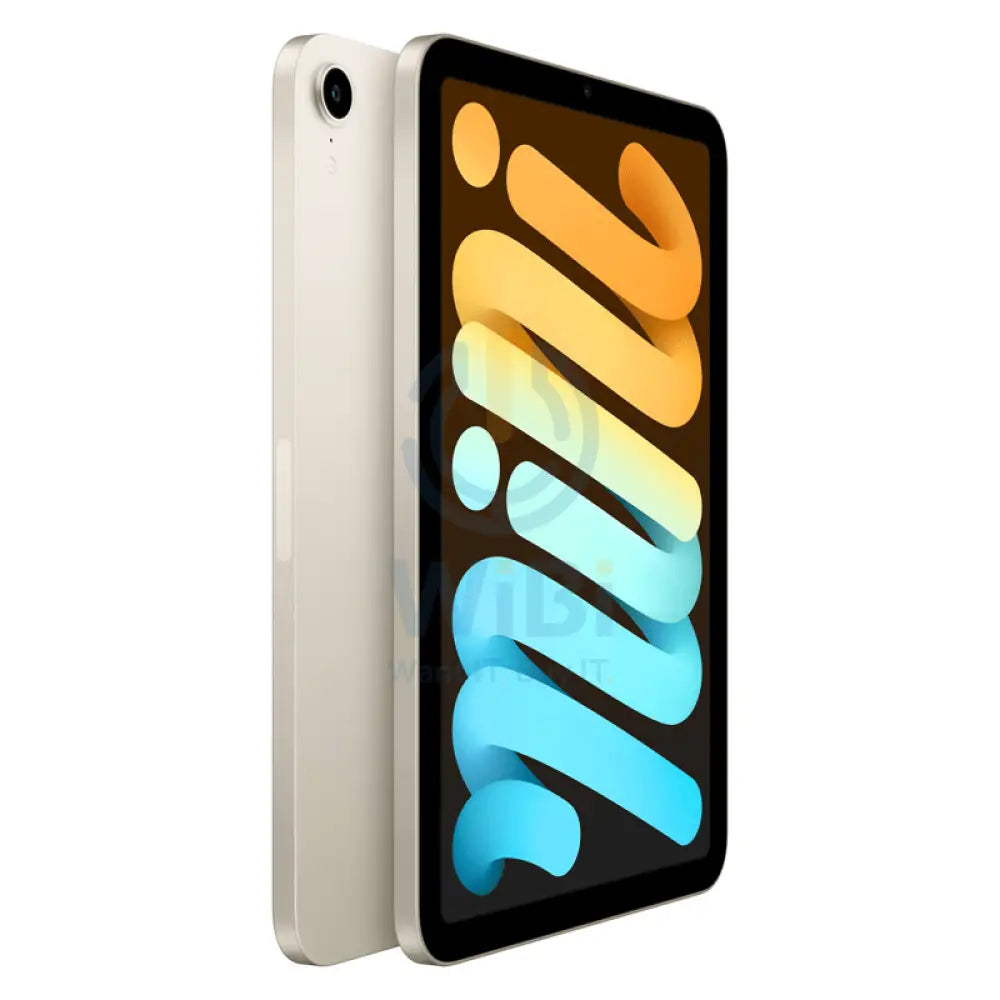 Apple iPad Mini (6th Gen) - A15 Bionic Chip / 64GB / 8.3" Retina / Wi-Fi / Cellular / 1YW / Starlight