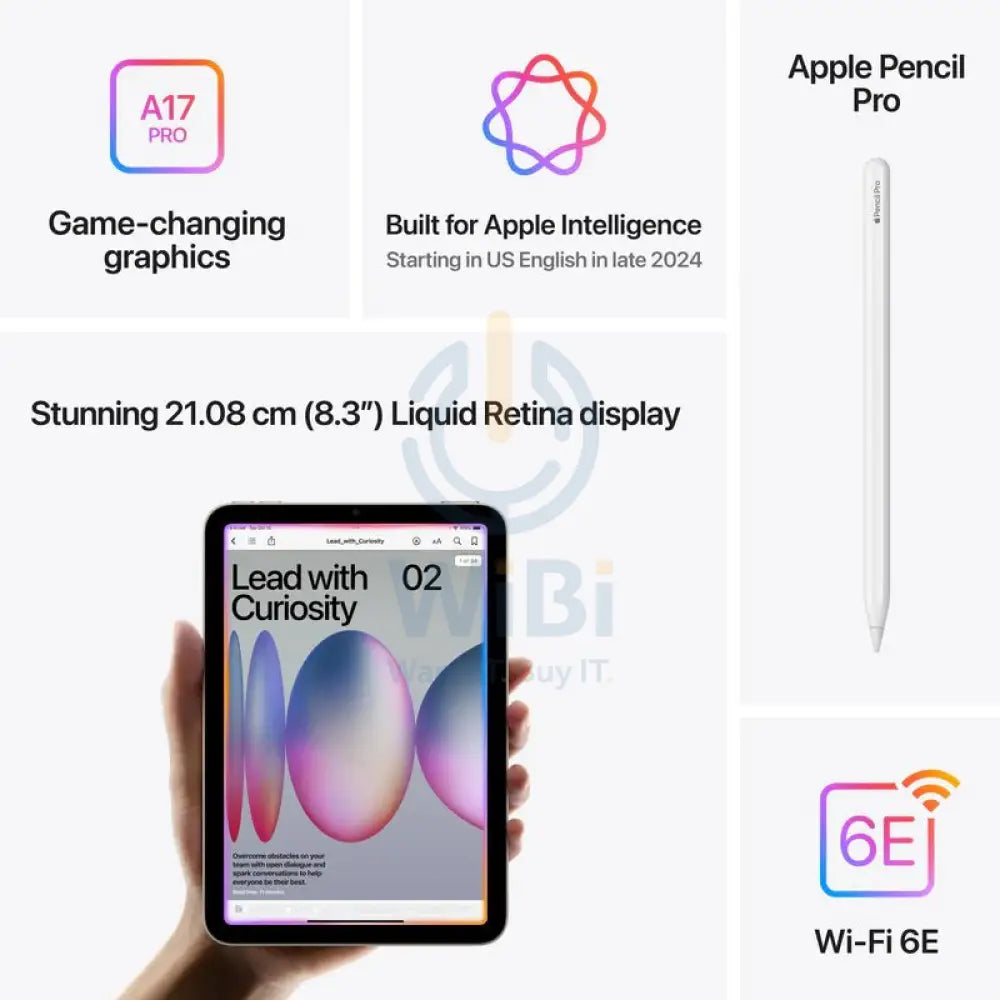 Apple iPad Mini A17 Pro (2024) / 8.3’’ / 128GB / WiFi / SPACE GREY Mobiles & Tablets > Tablets