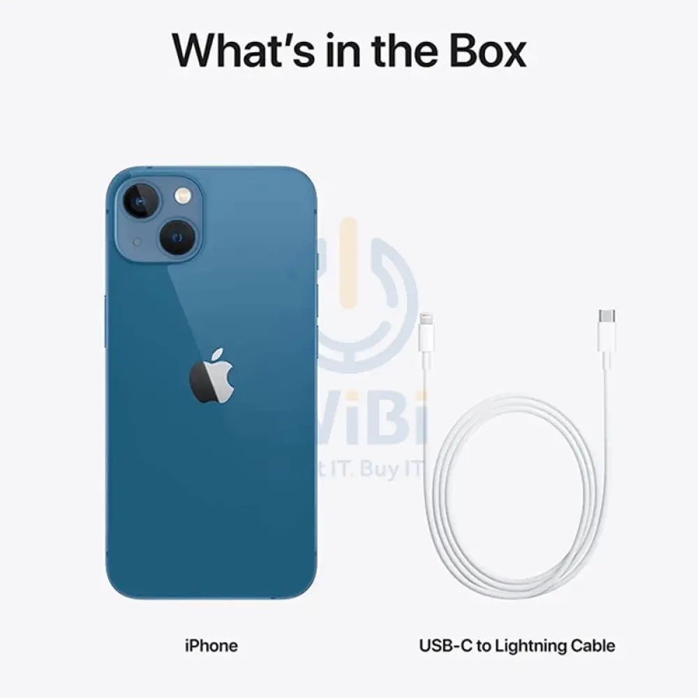 ابل ايفون 13 - 128 جيجابايت / 6.1" سوبر ريتينا XDR / واي-فاي / 5جي / أزرق - هاتف