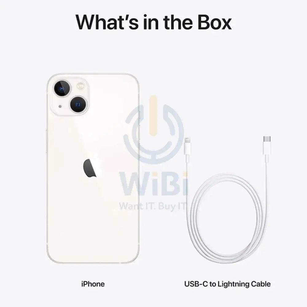 ابل ايفون 13 - 128 جيجابايت / 6.1" سوبر ريتينا XDR / واي-فاي / 5جي / أبيض - هاتف