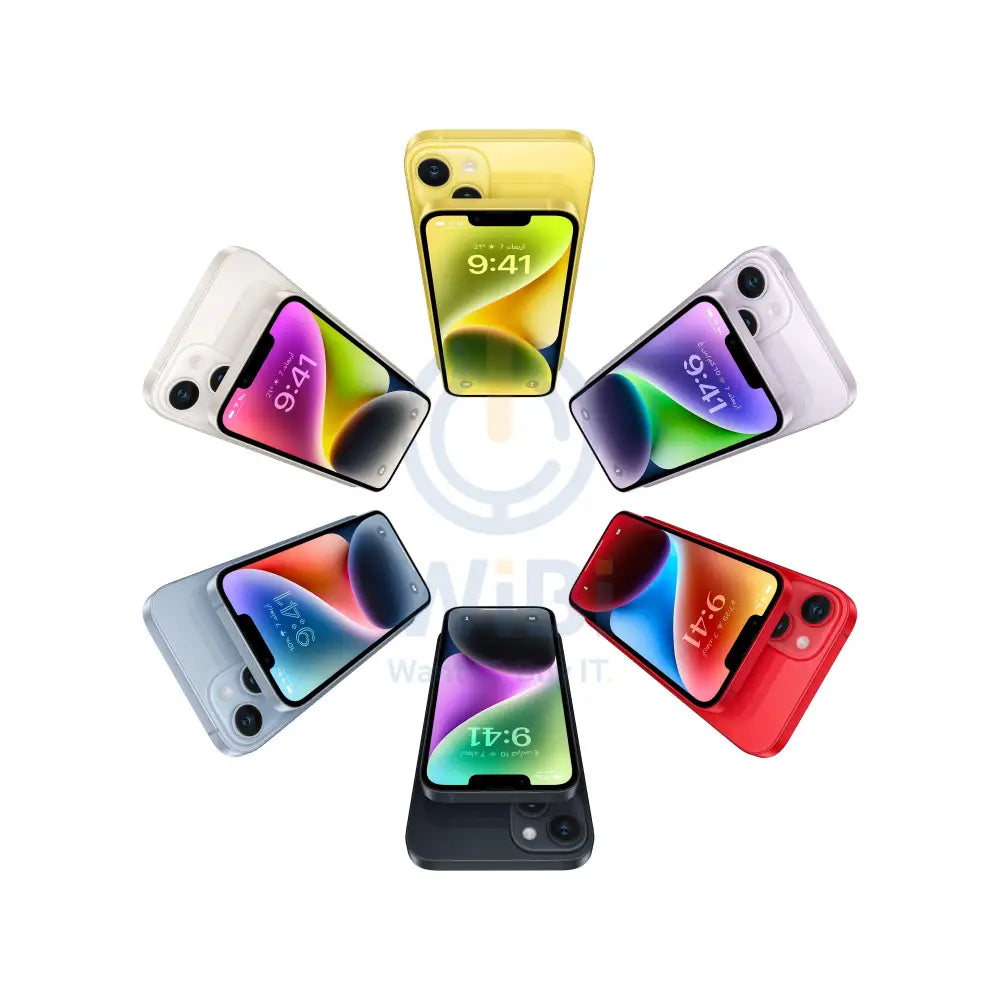 ابل ايفون 14 - 128 جيجابايت / أصفر / 5جي / 6.1'' هواتف تابلت > هواتف