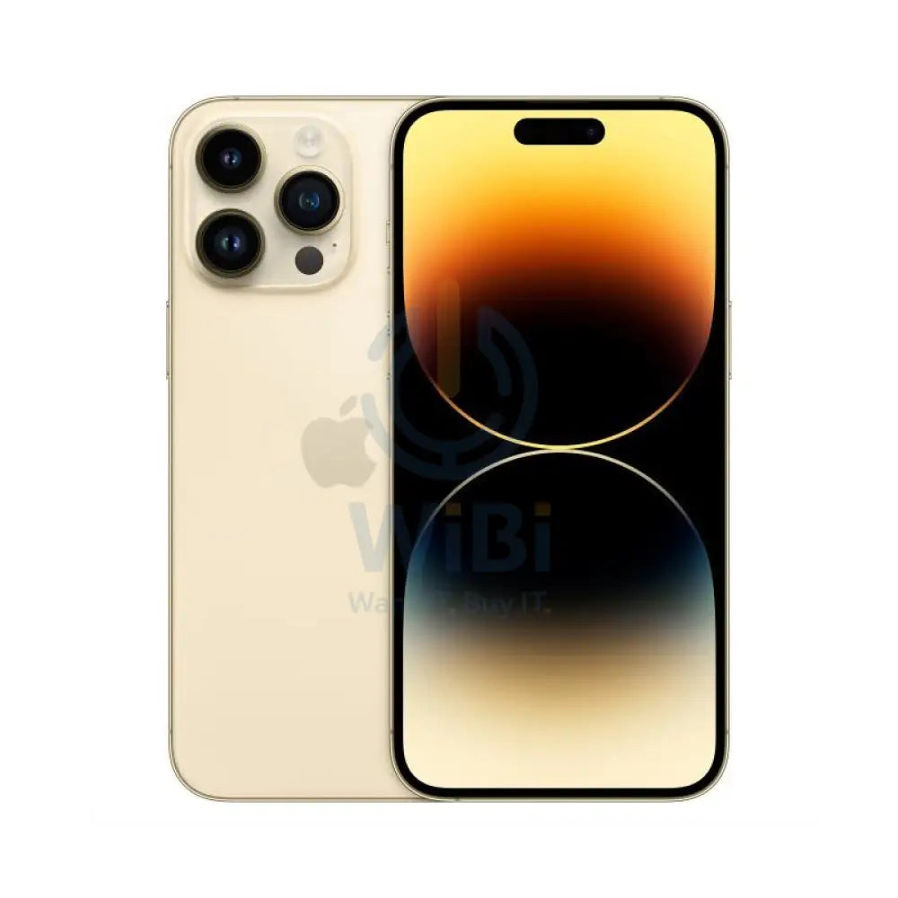 ابل ايفون 14 برو - 256 جيجابايت / 6.1" سوبر ريتينا XDR / واي-فاي / 5جي / ذهبي - هاتف