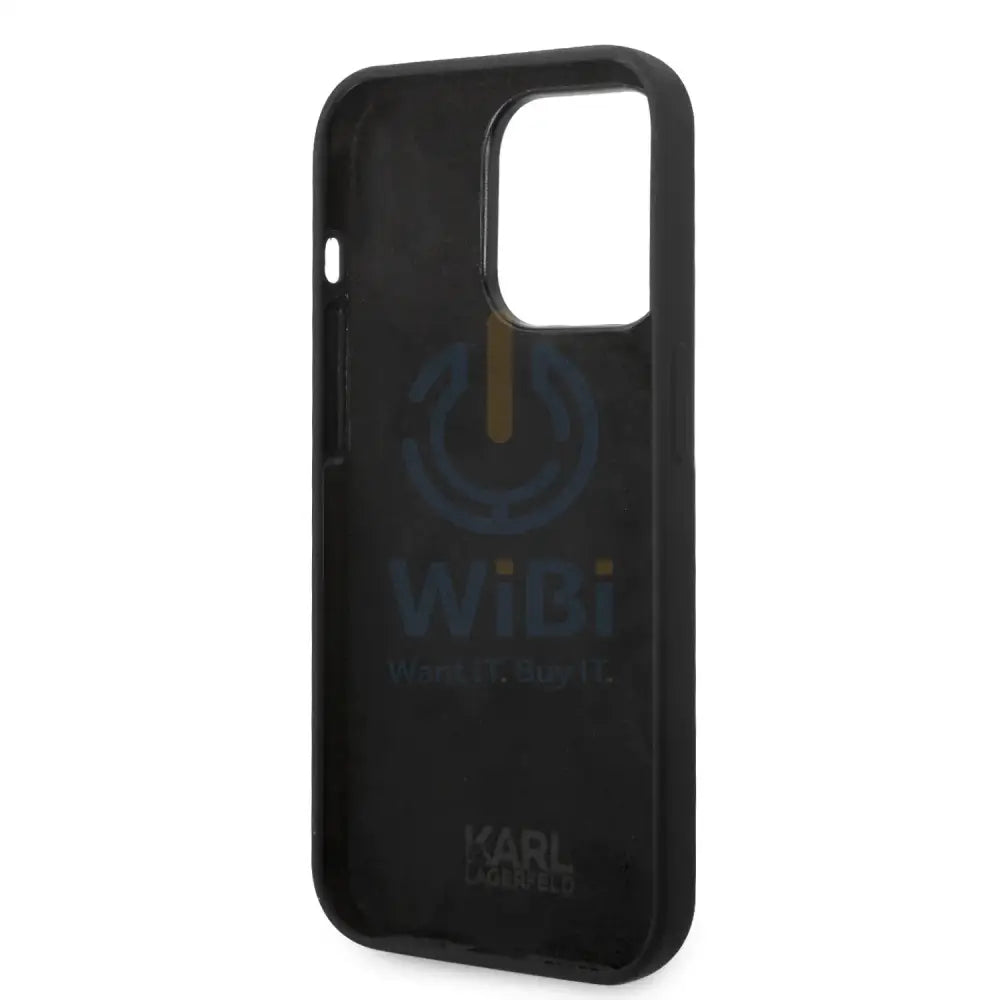 Apple iPhone 14 Pro - Black Karl Lagerfeld Silicone Pink Case Karl Head Logo Accessories > Mobiles & Tablets > Tablets
