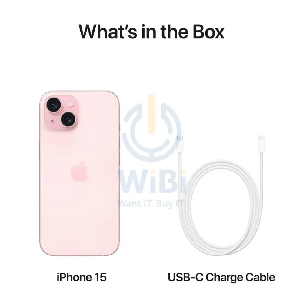 Apple iPhone 15 - 128GB / Pink / 5G / 6.1’’ Mobiles & Tablets > Mobiles