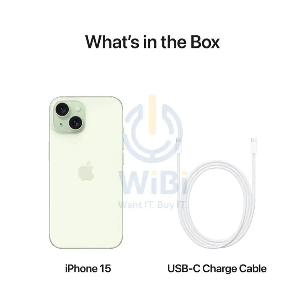 Apple iPhone 15 - 512GB / Green / 5G / 6.1’’ / Middle East Version Mobiles & Tablets > Mobiles