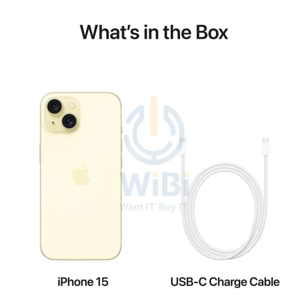Apple iPhone 15 - 512GB / Yellow / 5G / 6.1’’ / Middle East Version Mobiles & Tablets > Mobiles