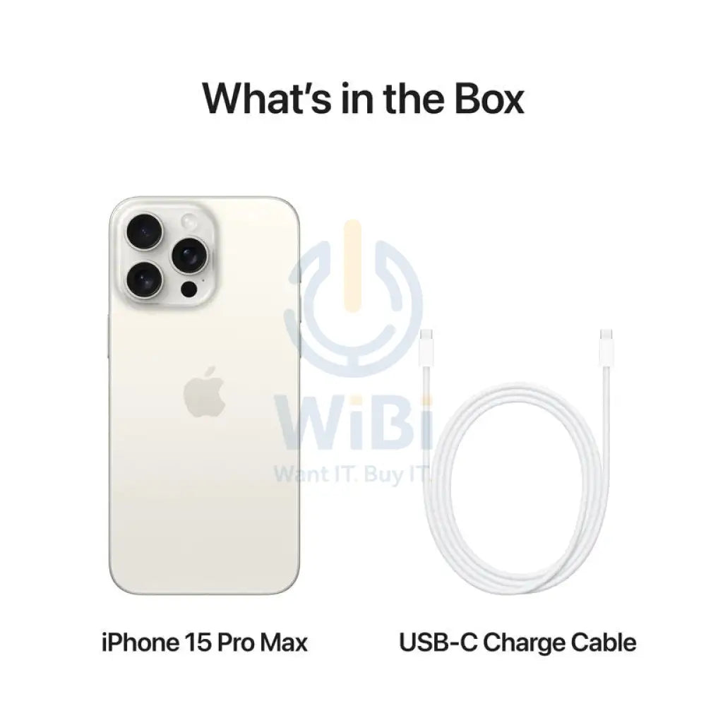 Apple iPhone 15 Pro Max - 256GB / White Titanium / 5G / 6.7’’ / Middle East Version Mobiles & Tablets > Mobiles