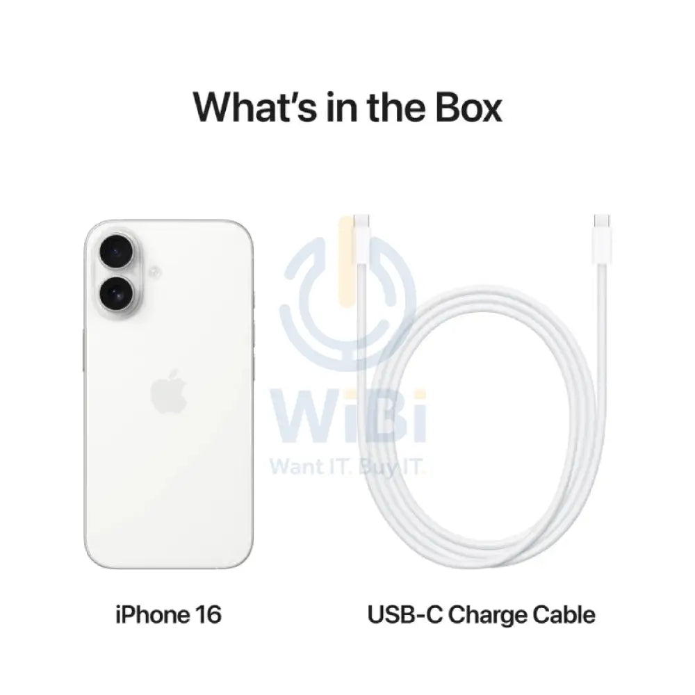 ابل ايفون 16 - 128 جيجابايت / أبيض / 5جي / 6.1'' هواتف تابلت > هواتف
