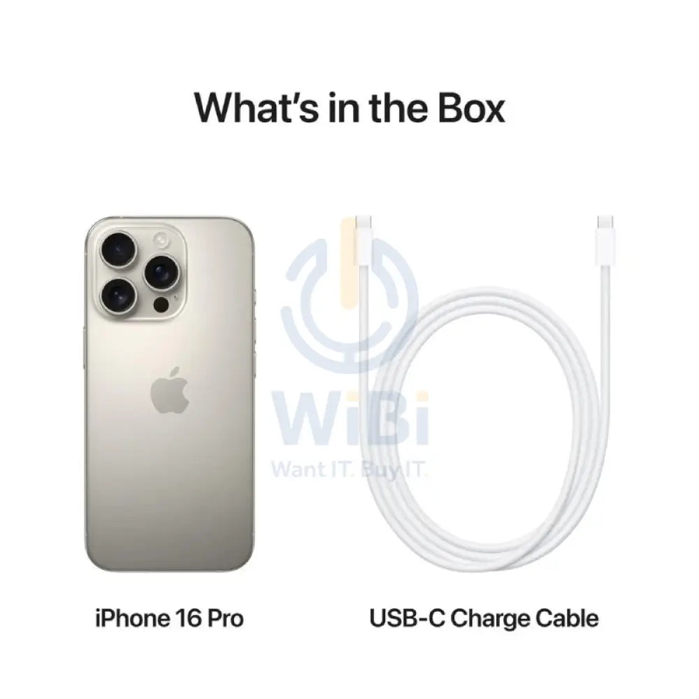 Apple iPhone 16 Pro - 512GB / Natural Titanium / 5G / 6.3’’ / Middle East Version Mobiles & Tablets > Mobiles