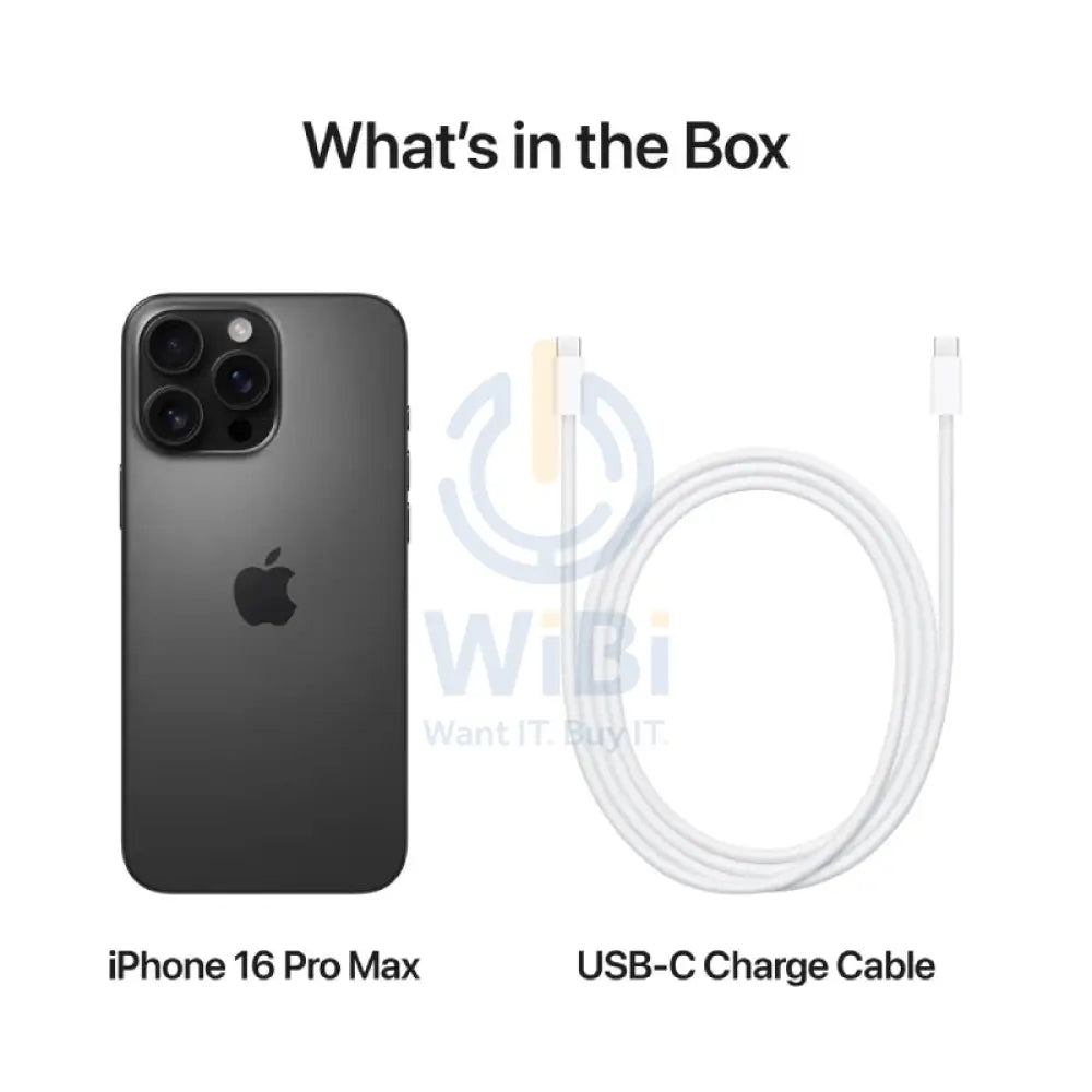 Apple iPhone 16 Pro Max - 1TB / Black Titanium / 5G / 6.9’’ / Middle East Version Mobiles & Tablets > Mobiles