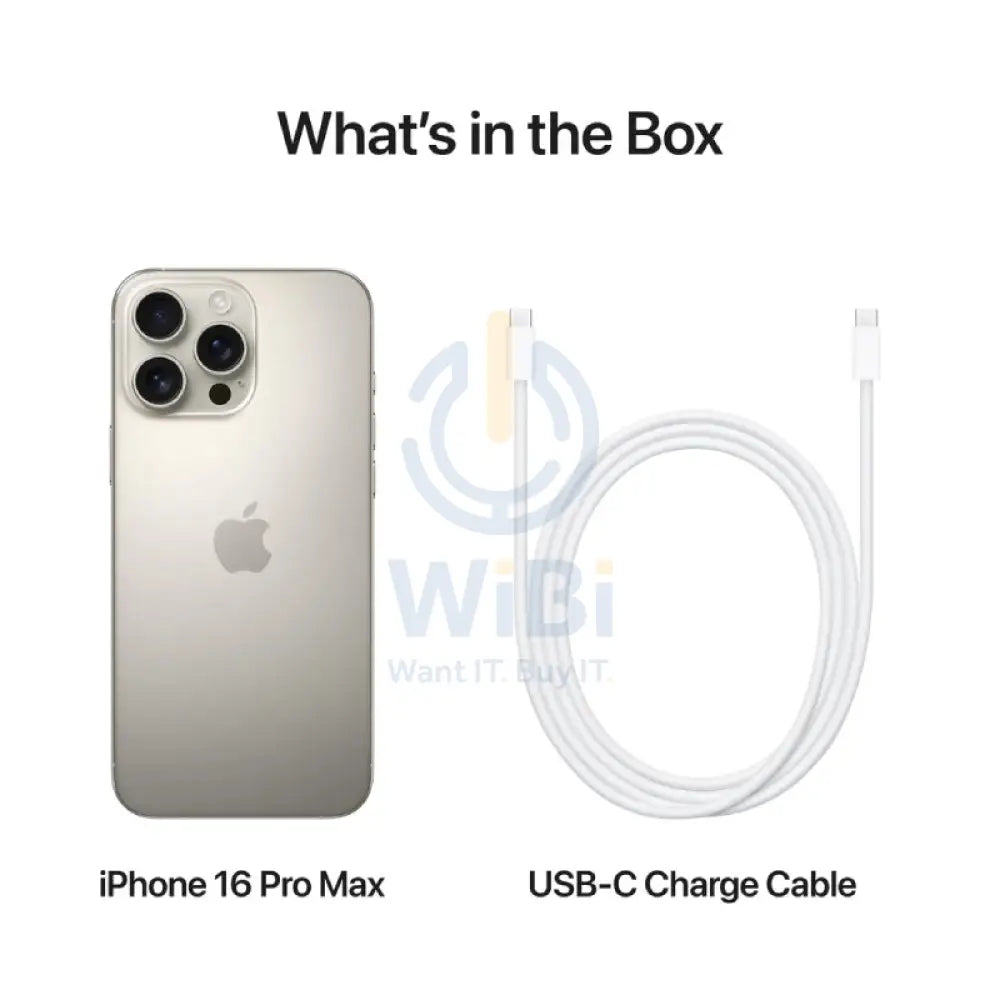 Apple iPhone 16 Pro Max - 256GB / Natural Titanium / 5G / 6.9’’ - Middle East Version Mobiles & Tablets > Mobiles