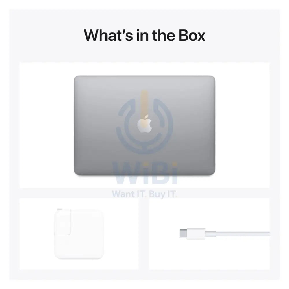 Apple MacBook Air - 13.3’’ / M1 / 8-Core CPU / 7-Core GPU / 8GB RAM / 256GB SSD / Arb/Eng / Space Grey / 1YW Laptops