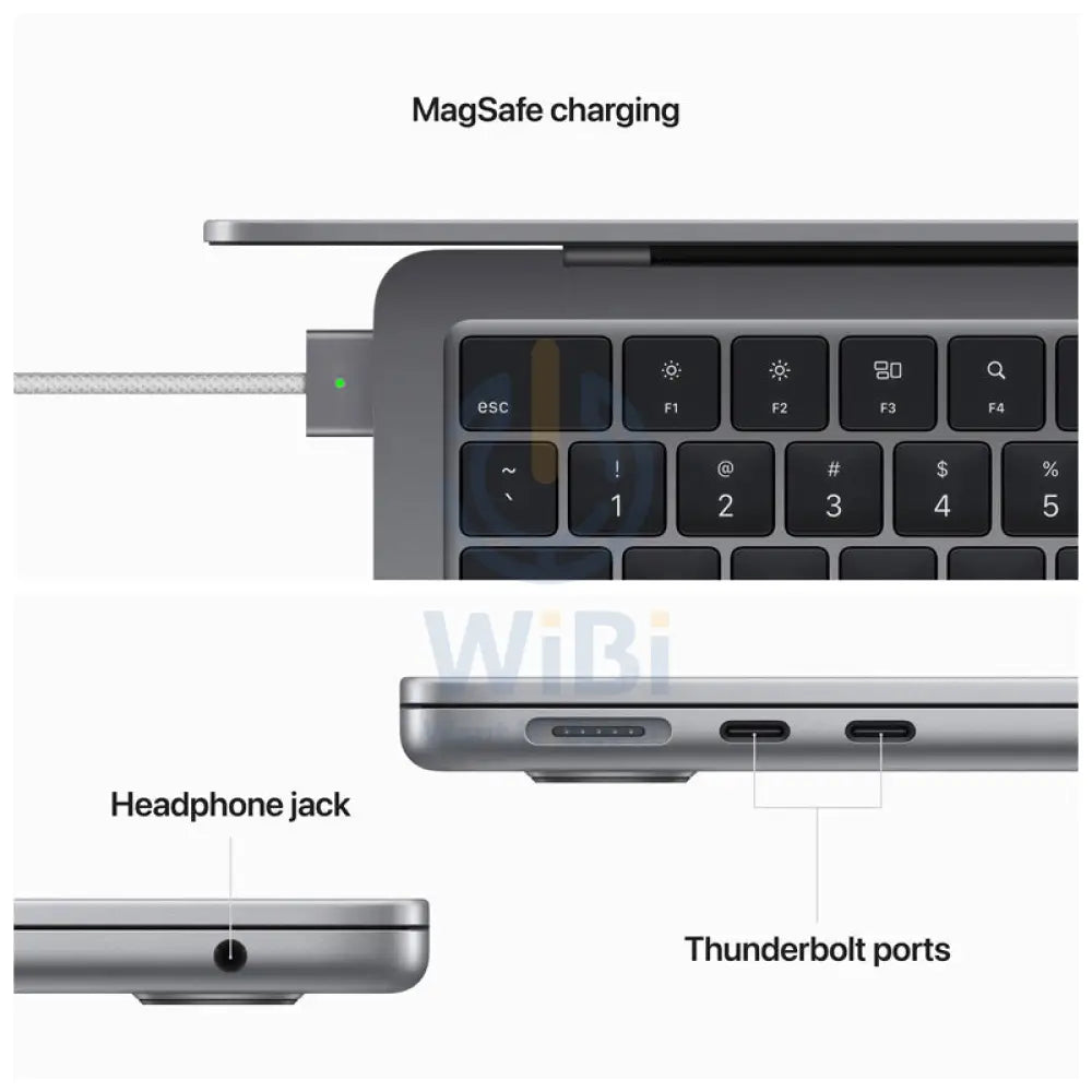 Apple MacBook Air - 13.6’’ / M2 / 8-Core CPU / 10-Core GPU / 24GB RAM / 2TB SSD / Arb/Eng / Space Grey / 1YW Laptops