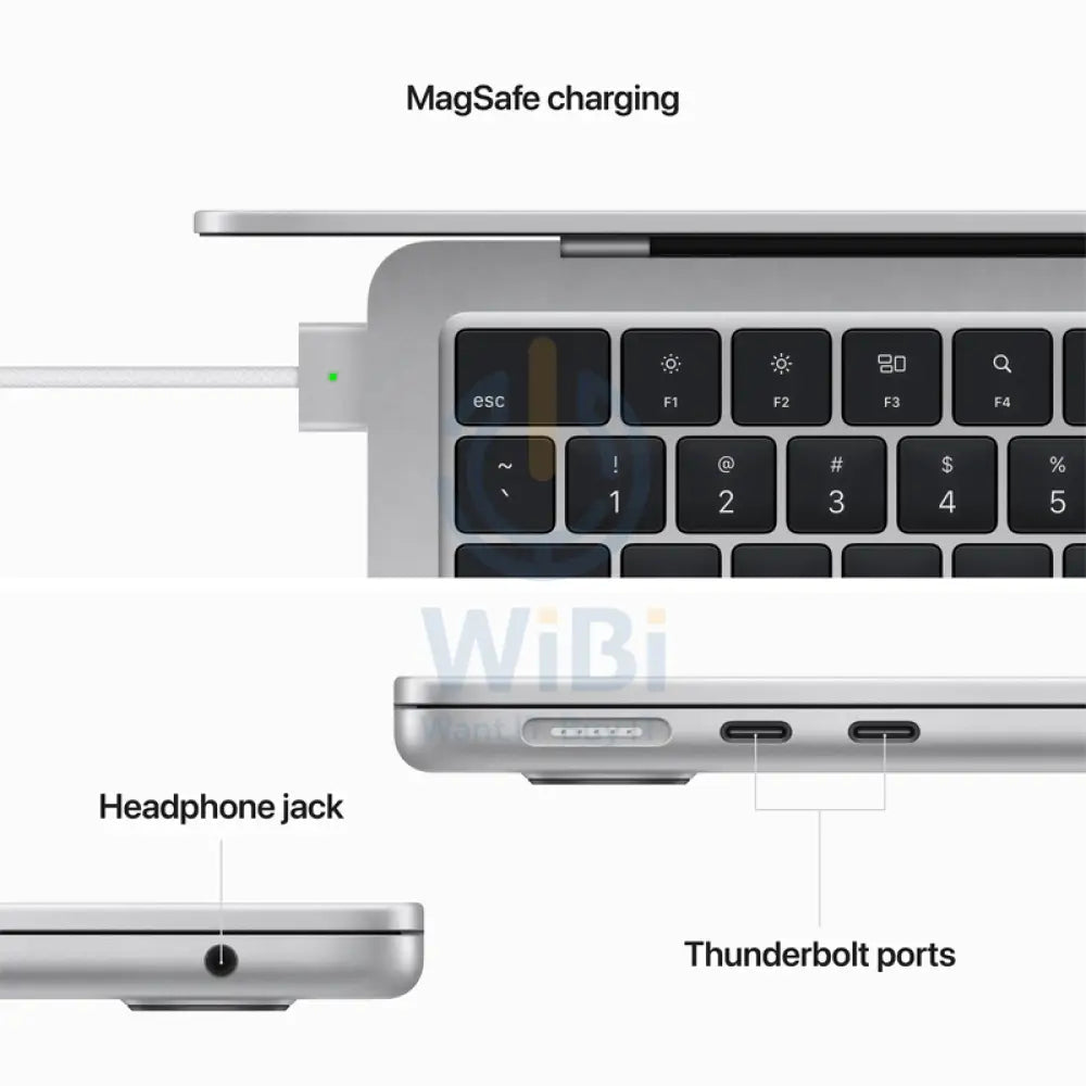 Apple MacBook Air - 13.6’’ / M2 / 8-Core CPU / 10-Core GPU / 8GB RAM / 512GB SSD / English / Silver / 1YW Laptops