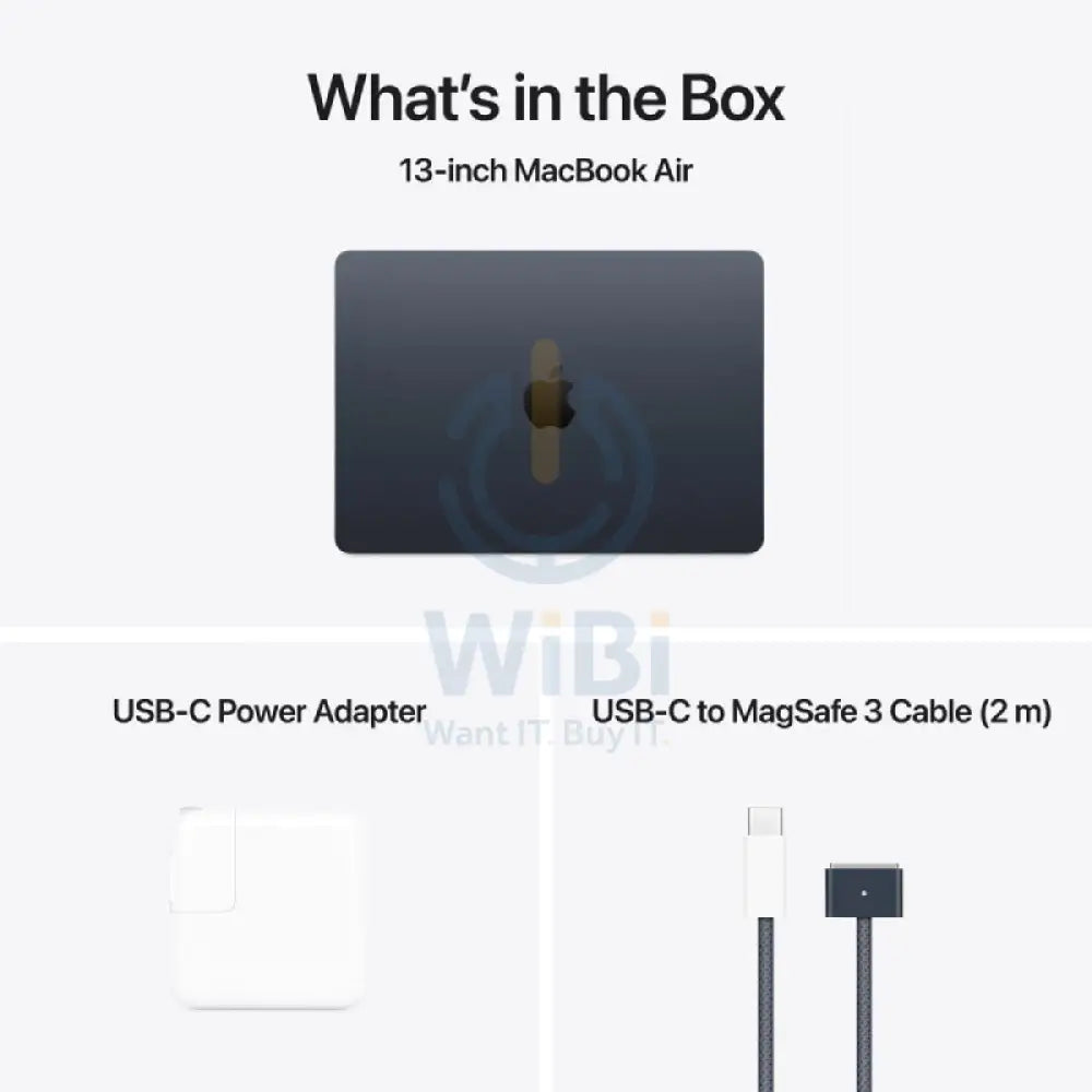 Apple MacBook Air - 13.6’’ / M4 / 10-Core CPU / 8-Core GPU / 16-Core Neural Engine / 16GB RAM / 256GB SSD / Midnight