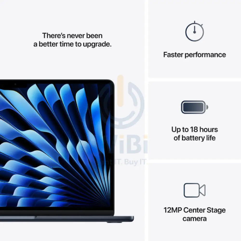 Apple MacBook Air - 13.6’’ / M4 / 10-Core CPU / 8-Core GPU / 16-Core Neural Engine / 16GB RAM / 256GB SSD / Midnight