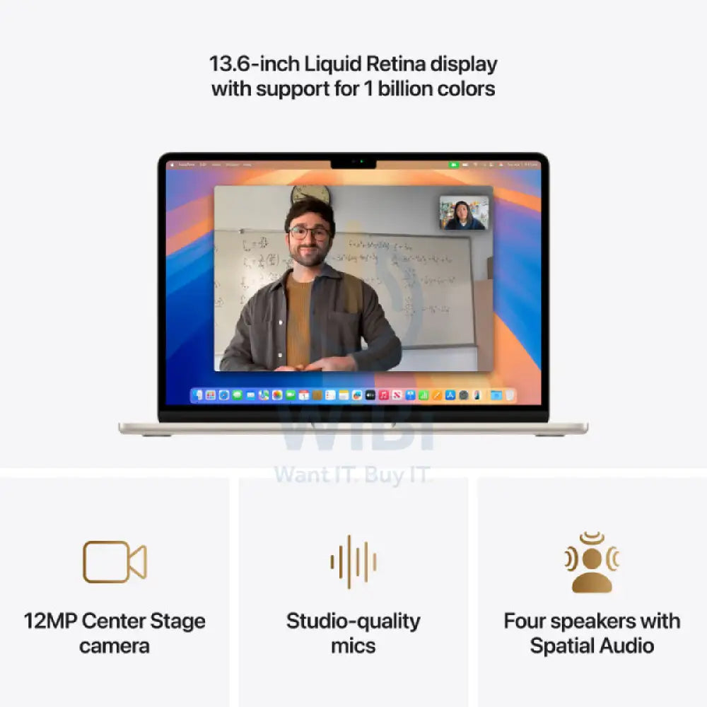 Apple MacBook Air - 13.6’’ / M4 / 10-Core CPU / 8-Core GPU / 16-Core Neural Engine / 16GB RAM / 256GB SSD / Starlight