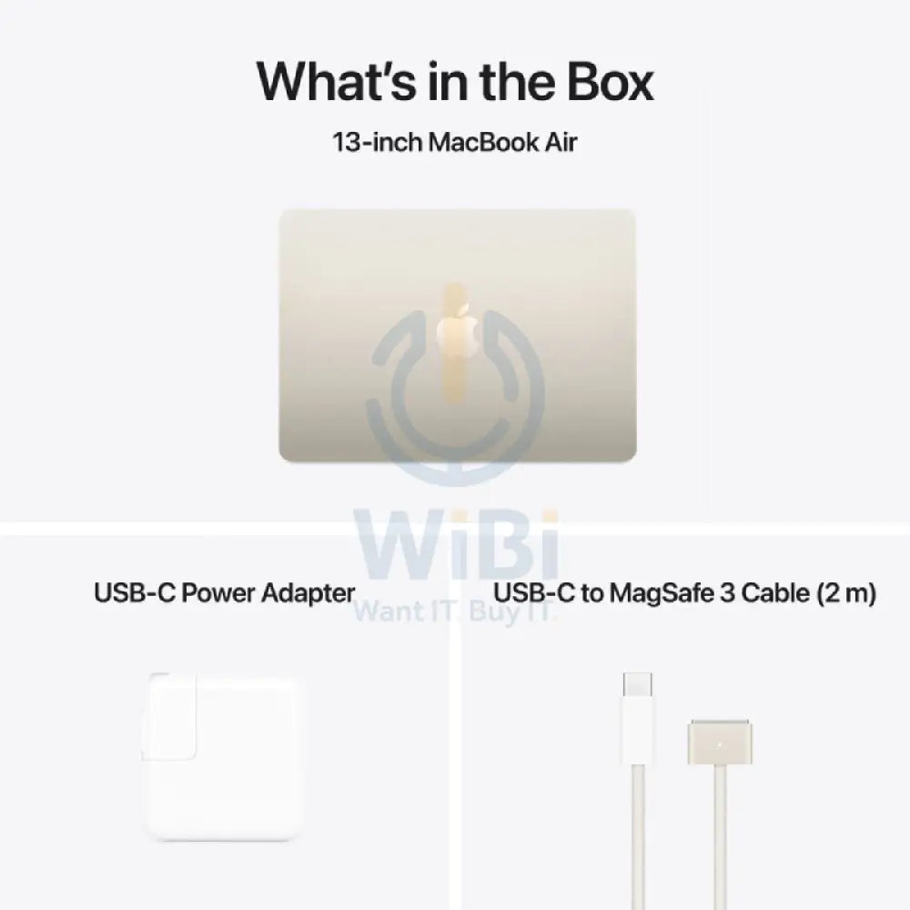Apple MacBook Air - 13.6’’ / M4 / 10-Core CPU / 8-Core GPU / 16-Core Neural Engine / 16GB RAM / 256GB SSD / Starlight