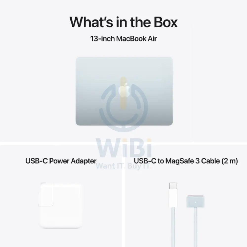 Apple MacBook Air - 13.6’’ / M4 / 10-Core CPU / 10-Core GPU / 16-Core Neural Engine / 24GB RAM / 512GB SSD / Sky Blue