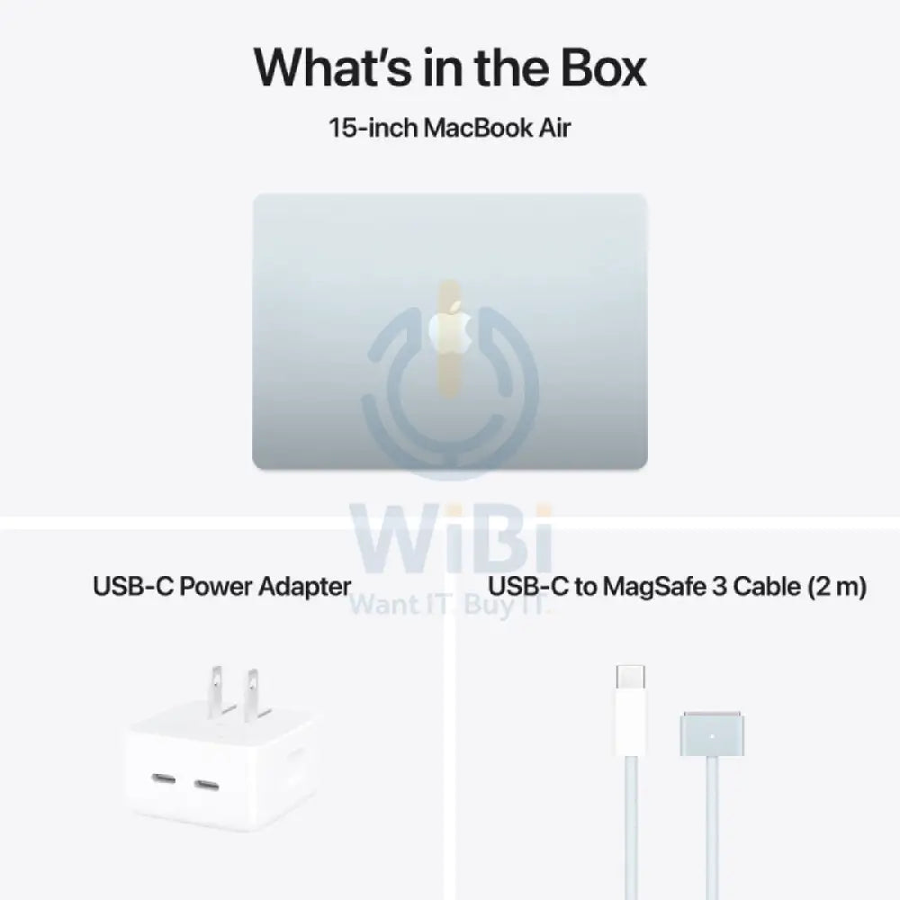 Apple MacBook Air - 15.3’’ / M4 / 10-Core CPU / 10-Core GPU / 16-Core Neural Engine / 16GB RAM / 256GB SSD / Sky Blue