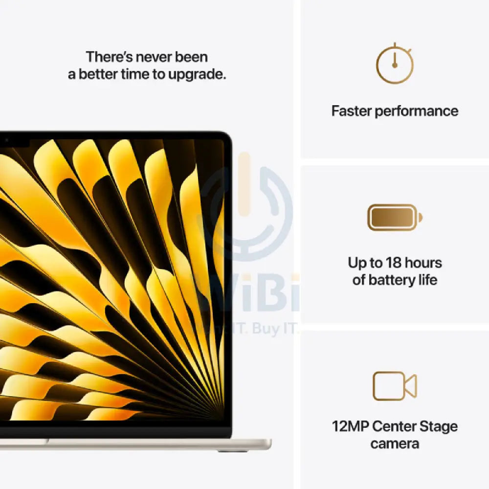 Apple MacBook Air - 15.3’’ / M4 / 10-Core CPU / 10-Core GPU / 16-Core Neural Engine / 16GB RAM / 512GB SSD / Starlight