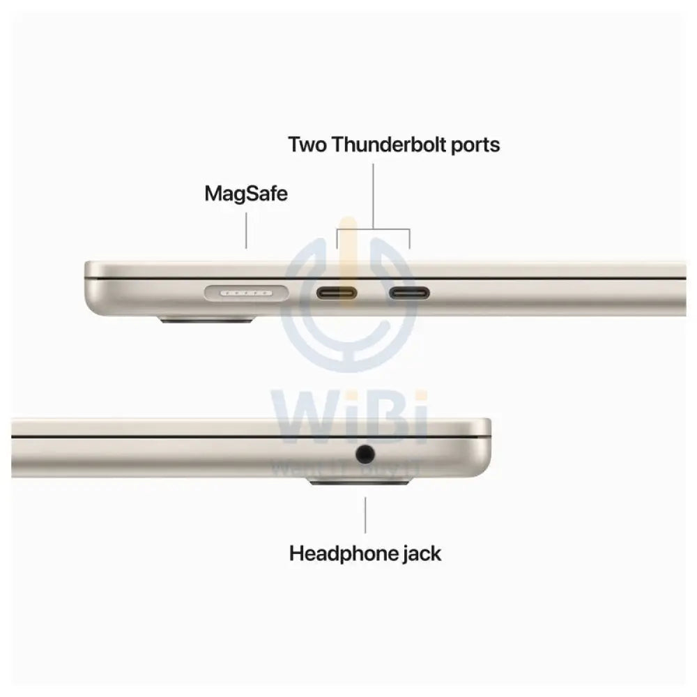 Apple MacBook Air - 15’’ / M2 / 8-Core CPU / 10-Core GPU / 16GB RAM / 512GB SSD / Arb/Eng / Starlight / 1YW Laptops