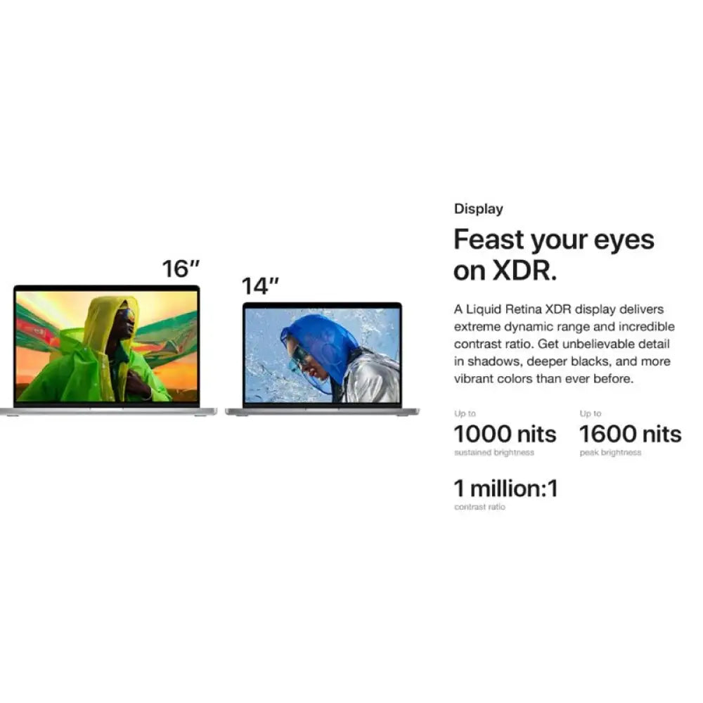 Apple MacBook Pro - 14.2’’ / M1 Pro / 10-Core CPU / 16-Core GPU / 16GB RAM / 1TB SSD / Arb/Eng / Space Grey / 1YW