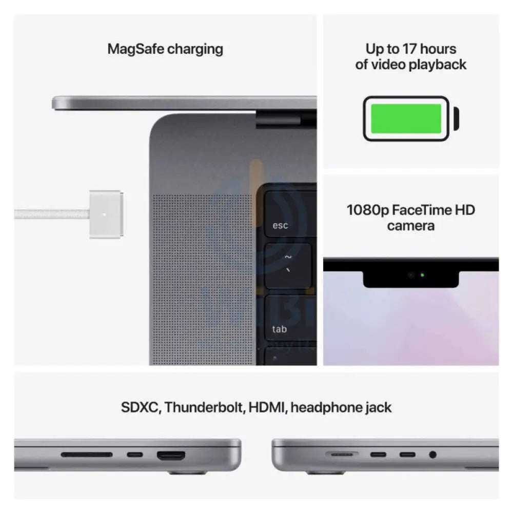 Apple MacBook Pro - 14.2’’ / M1 Pro / 8-Core CPU / 14-Core GPU / 16GB RAM / 512GB SSD / Arb/Eng / Space Grey Laptops