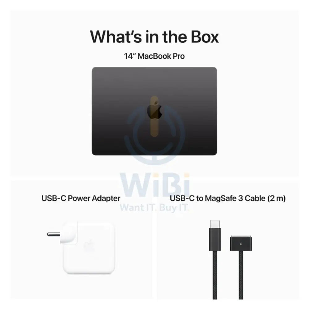 Apple MacBook Pro - 14.2’’ / M3 Pro / 11-Core CPU / 14-Core GPU / 36GB RAM / 1TB SSD / Arb/Eng / Space Black / 1YW