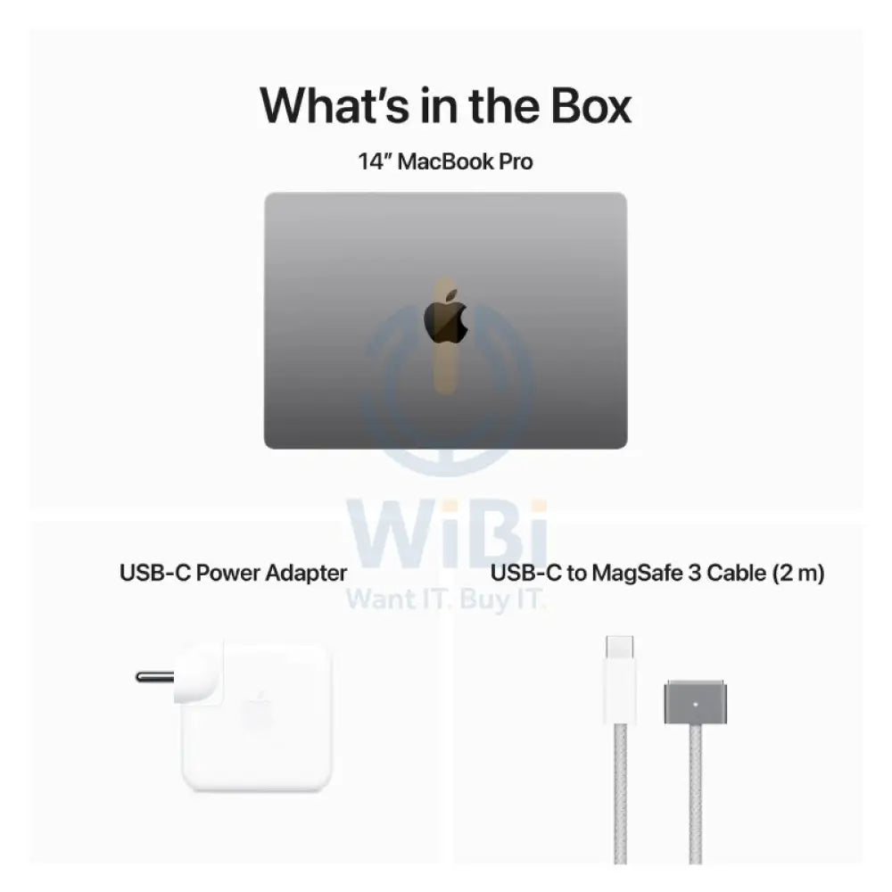 Apple MacBook Pro - 14.2’’ / M3 / 8-Core CPU / 10-Core GPU / 8GB RAM / 512GB SSD / Arb/Eng / Space Grey / 1YW Laptops