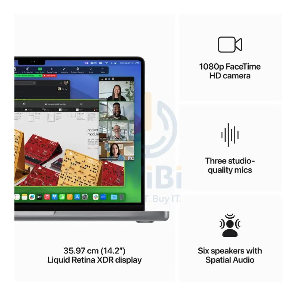 Apple MacBook Pro - 14.2’’ / M3 / 8-Core CPU / 10-Core GPU / 8GB RAM / 512GB SSD / Arb/Eng / Space Grey / 1YW Laptops