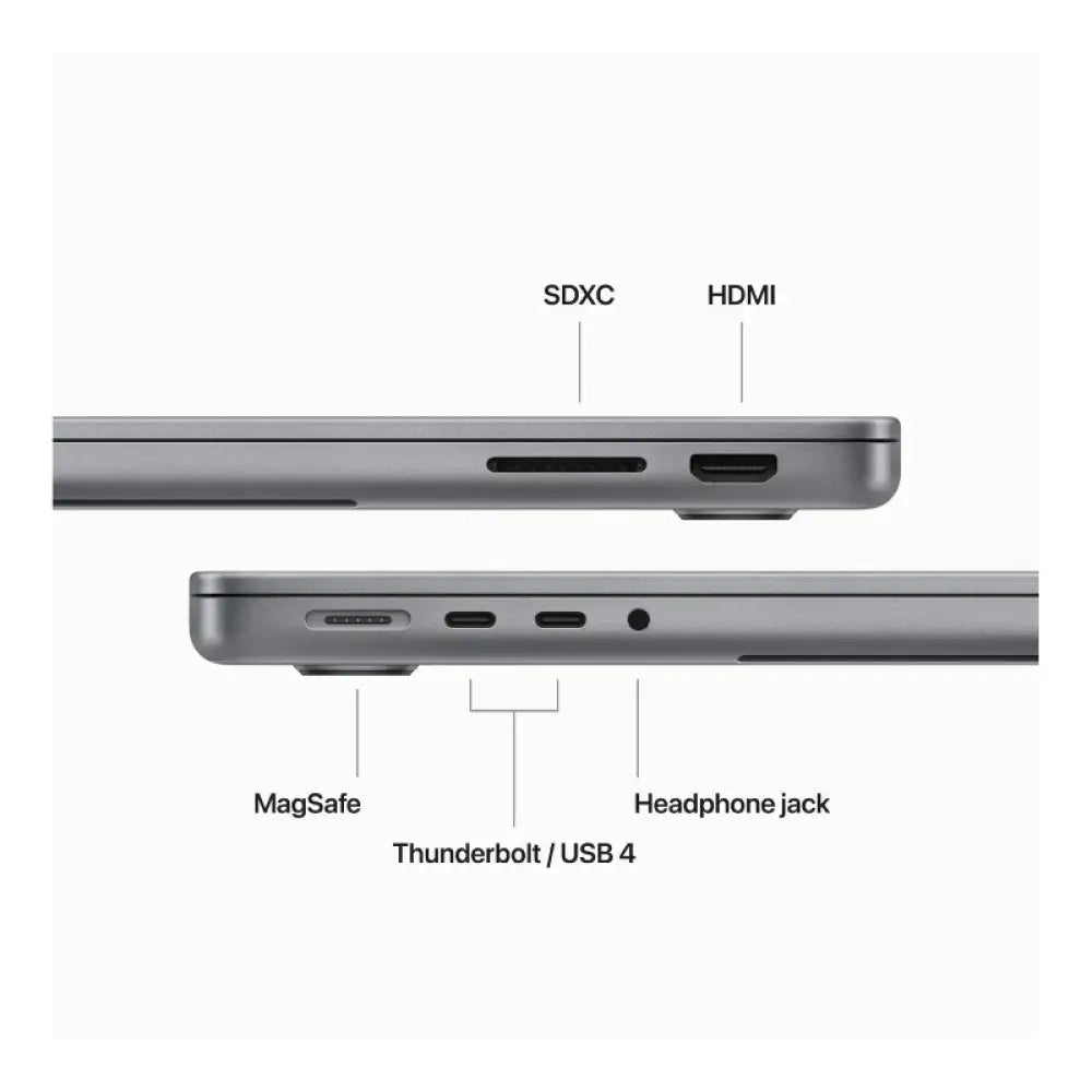 Apple MacBook Pro - 14.2’’ / M3 / 8-Core CPU / 10-Core GPU / 8GB RAM / 512GB SSD / Arb/Eng / Space Grey / 1YW