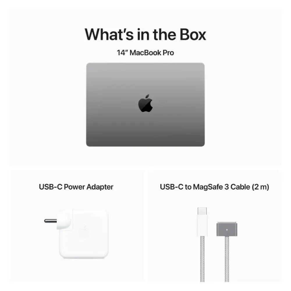 Apple MacBook Pro - 14.2’’ / M3 / 8-Core CPU / 10-Core GPU / 8GB RAM / 512GB SSD / Arb/Eng / Space Grey / 1YW
