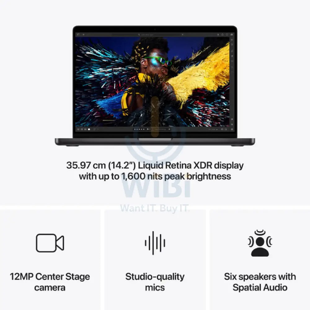 Apple MacBook Pro - 14.2’’ / M4 / 10-Core CPU / 10-Core GPU / 16GB RAM / 512GB SSD / Space Black / 1YW Laptops