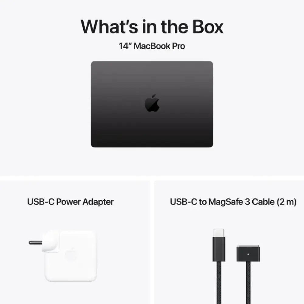 Apple MacBook Pro - 14.2’’ / M4 / 10-Core CPU / 10-Core GPU / 24GB RAM / 1TB SSD / Space Black / 1YW Laptops