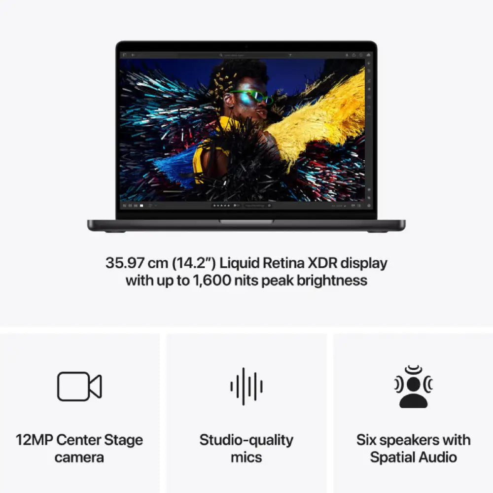 Apple MacBook Pro - 14.2’’ / M4 / 10-Core CPU / 10-Core GPU / 24GB RAM / 1TB SSD / Space Black / 1YW Laptops
