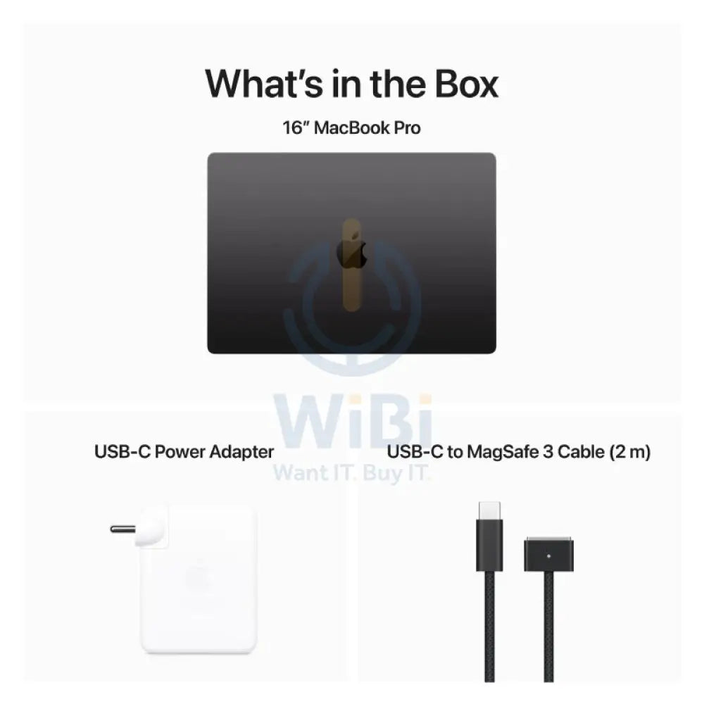 Apple MacBook Pro - 16.2’’ / M3 Max / 14-Core CPU / 30-Core GPU / 36GB RAM / 1TB SSD / Arb/Eng / Space Black / 1YW