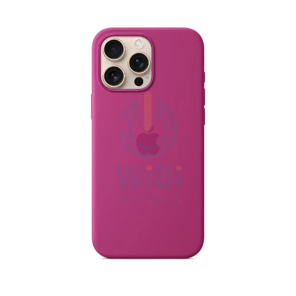 Apple Silicone Case with MagSafe - Apple iPhone 16 Pro Max / Fuchsia Accessories > Mobiles & Tablets > Mobiles > Covers