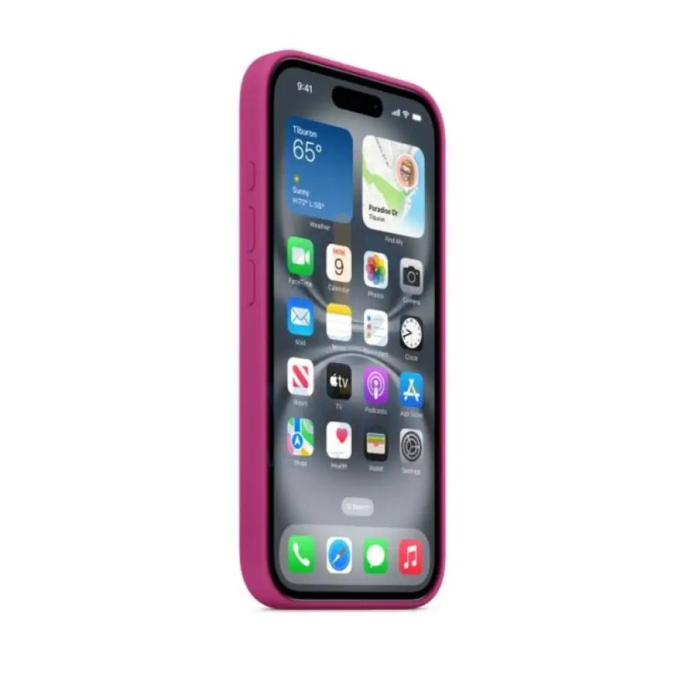 Apple Silicone Case with MagSafe - Apple iPhone 16 Pro Max / Fuchsia Accessories > Mobiles & Tablets > Mobiles > Covers