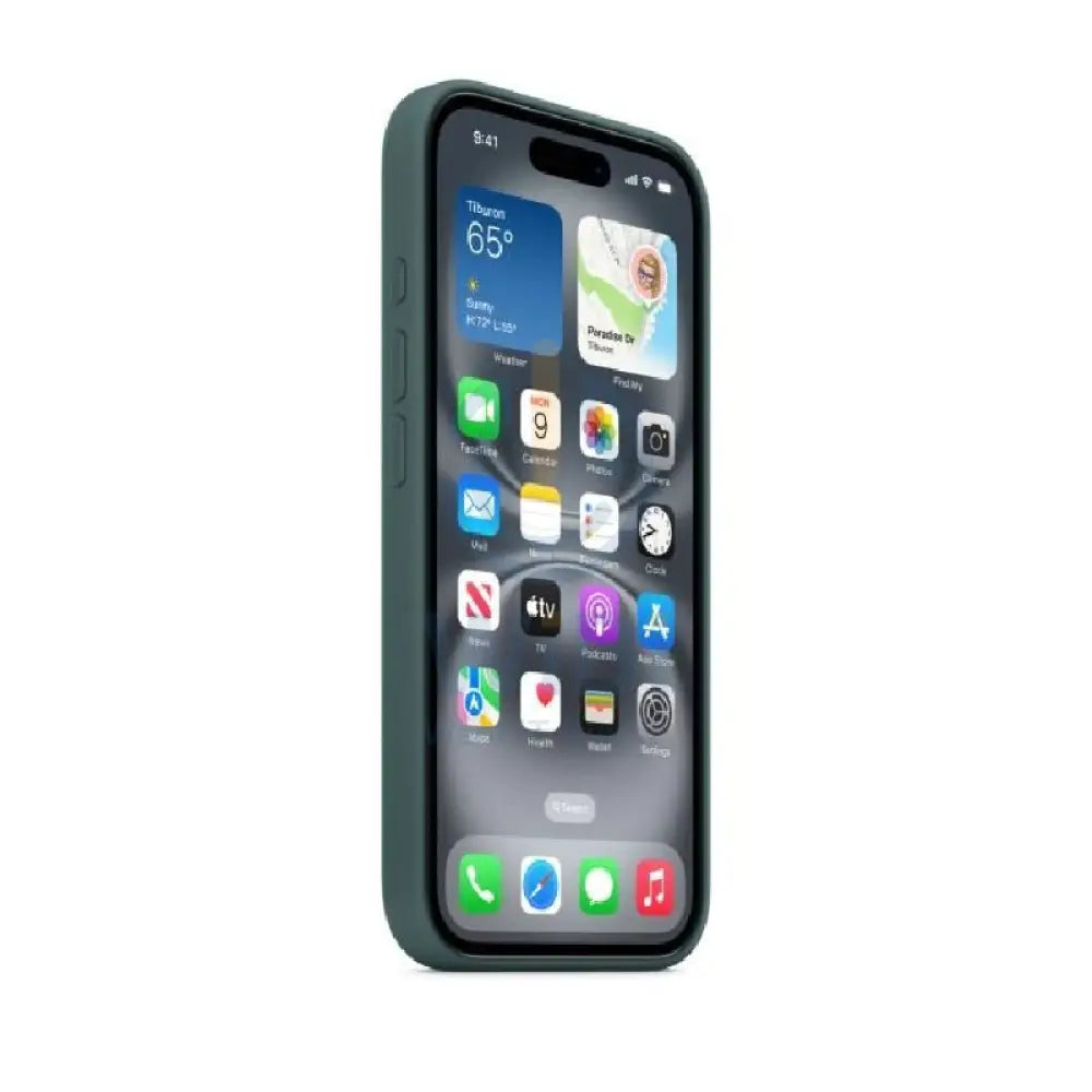 Apple Silicone Case with MagSafe - Apple iPhone 16 Pro Max / Lake Green Accessories > Mobiles & Tablets > Mobiles >