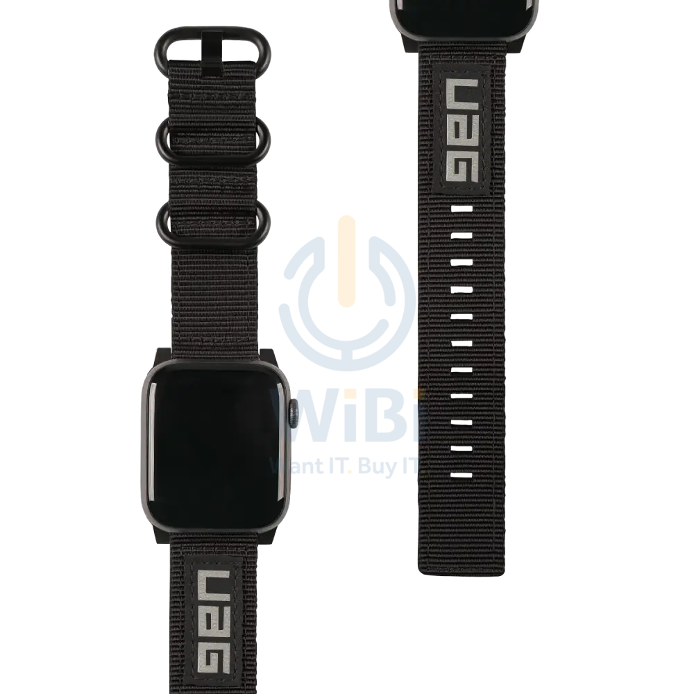 Apple Watch 41/40/38mm Nato Eco Strap- Black - Black Accessories > Smart Watches > Offer Zone