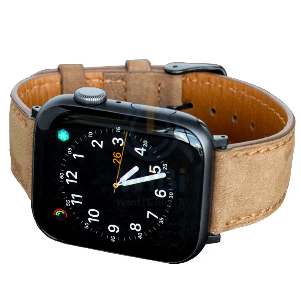Apple Watch Bands 38/40/41mm - Desert Brown Leather Accessories > Smart Watches > Straps