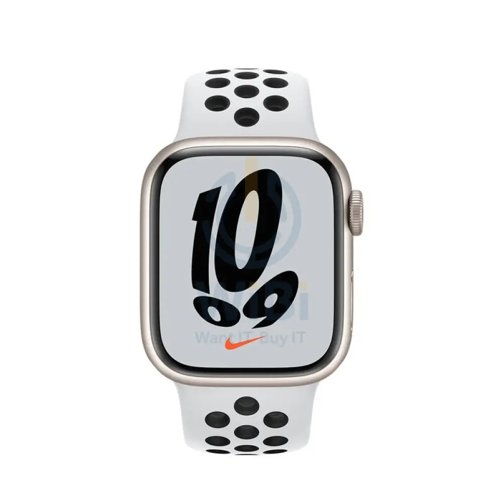 Apple Watch Nike Series 7 With Sport Band - LTPO OLED / 32GB / 45mm / Bluetooth / Wi-Fi / Starlight