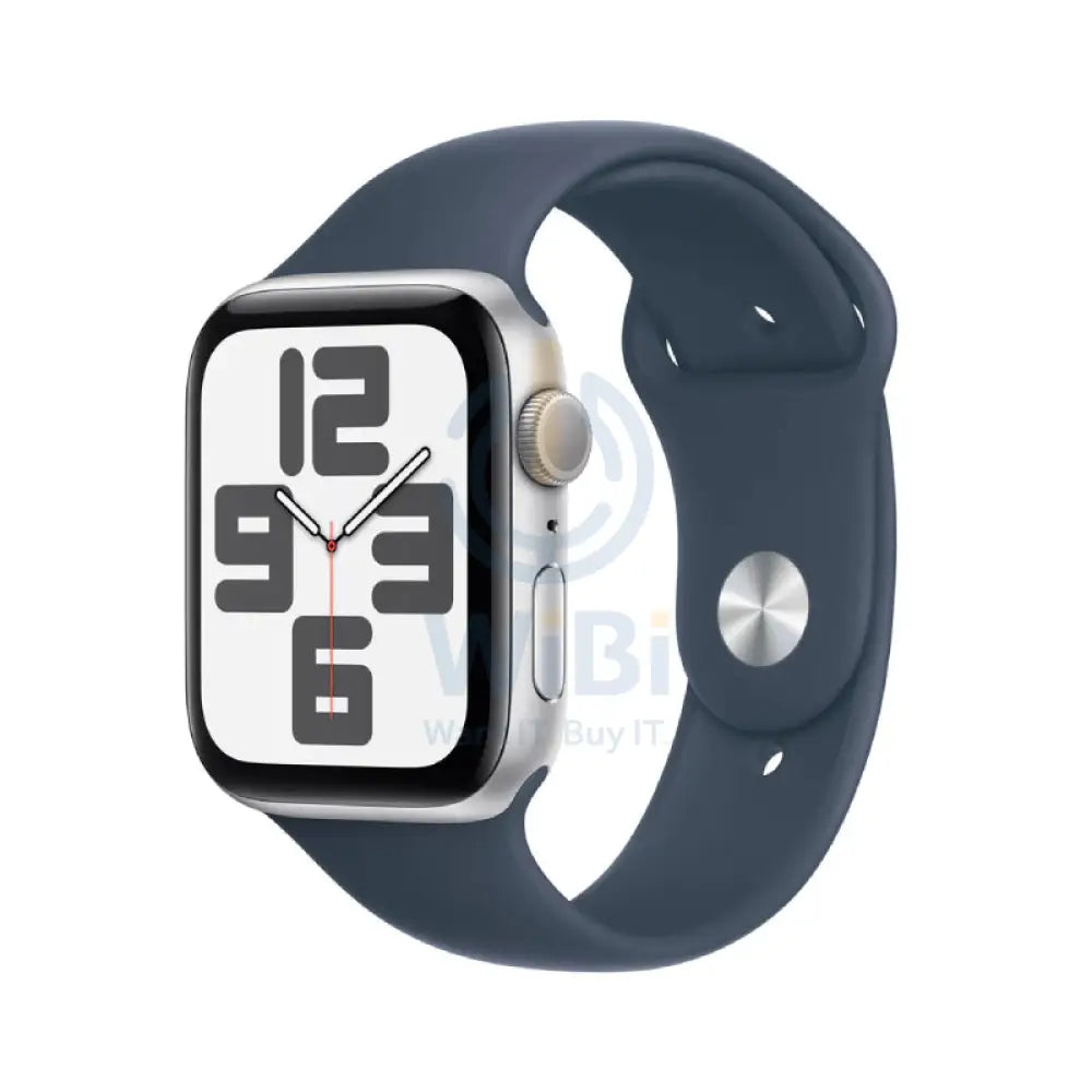 Apple Watch SE (2nd Gen) with Sport Band - LTPO OLED / 44mm / Medium/Large / Bluetooth / Wi-Fi / Storm Blue Smart