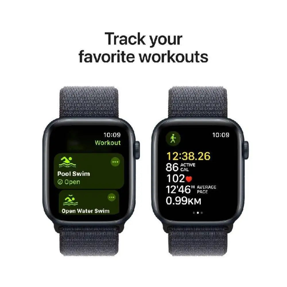 Apple Watch SE (2nd Gen) with Sport Loop - LTPO OLED / 40mm / Bluetooth / Wi-Fi / Ink Smart Watches