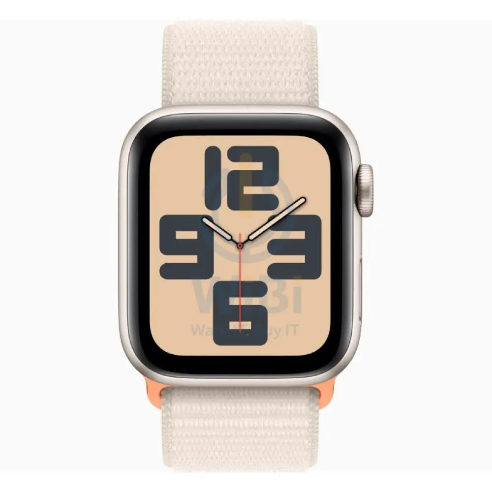 Apple Watch SE Gen 2 With Sport Loop - LTPO OLED / 32GB / 40mm / Bluetooth / Wi-Fi / Cellular / Starlight Smart Watches